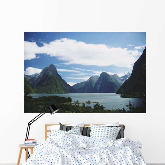 New Zealand, Fiordlands National Park, Milford Sound Wall Mural
