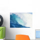 Wave Curling Over With Whitewash And A Barrel Forming Wall Mural