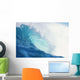 Wave Curling Over With Whitewash And A Barrel Forming Wall Mural