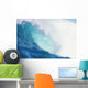 Wave Curling Over With Whitewash And A Barrel Forming Wall Mural