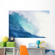 Wave Curling Over With Whitewash And A Barrel Forming Wall Mural