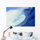Hawaii, Side View Of Blue, Curling Wave Wall Mural