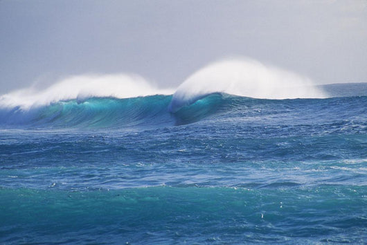 Hawaii, Spectacular Storm Waves Seen From A Distance Wall Mural