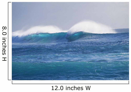 Hawaii, Spectacular Storm Waves Seen From A Distance Wall Mural