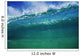 Hawaii, Green Wave At It's Peak With White Wash, Blue Sky Wall Mural