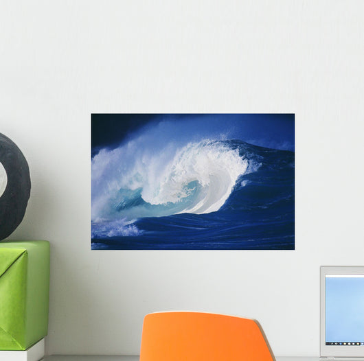 Hawaii, Powerful Wave, White Water Wall Mural