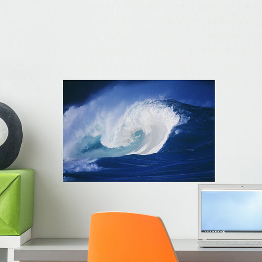 Hawaii, Powerful Wave, White Water Wall Mural