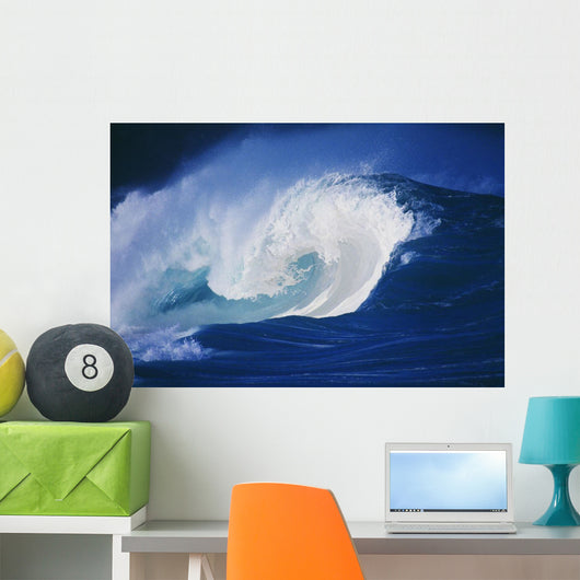 Hawaii, Powerful Wave, White Water Wall Mural