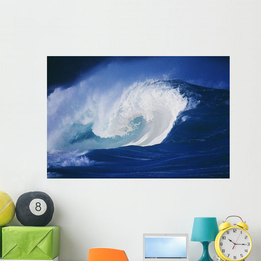 Hawaii, Powerful Wave, White Water Wall Mural