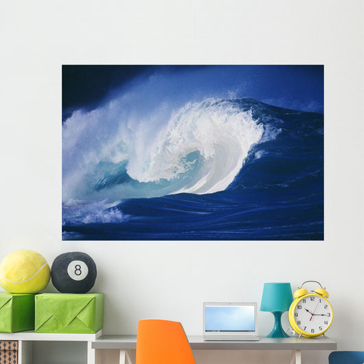 Hawaii, Powerful Wave, White Water Wall Mural
