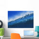 Hawaii, Bright Blue Wave At It's Peak With White Wash, Blue Sky Wall Mural