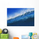 Hawaii, Bright Blue Wave At It's Peak With White Wash, Blue Sky Wall Mural