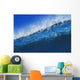 Hawaii, Bright Blue Wave At It's Peak With White Wash, Blue Sky Wall Mural