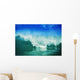 Hawaii, Green Wave Breaking Front View With Blue Skies In Background Wall Mural