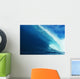 Hawaii, Close-Up View Of Big Blue Tube, Sky And Clouds Wall Mural