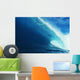 Hawaii, Close-Up View Of Big Blue Tube, Sky And Clouds Wall Mural