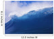 Blue Wave Curling Over Forming Barrel With White Waters Wall Mural