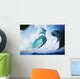 Stormy Ocean Wave Curling Over With Whitewash And A Barrel Forming Wall Mural