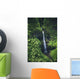 Hawaii, Kauai, Waterfall On The Interior Regions Of The Island Wall Mural