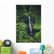 Hawaii, Kauai, Waterfall On The Interior Regions Of The Island Wall Mural
