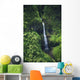 Hawaii, Kauai, Waterfall On The Interior Regions Of The Island Wall Mural