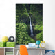 Hawaii, Kauai, Waterfall On The Interior Regions Of The Island Wall Mural