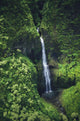 Hawaii, Kauai, Waterfall On The Interior Regions Of The Island Wall Mural