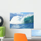 Large Green Wave Crahing, View From Side Wall Mural