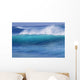 Hawaii, Turquoise Wave With Windspray Flying Off The Crest Wall Mural