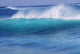 Hawaii, Turquoise Wave With Windspray Flying Off The Crest Wall Mural