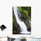 Hawaii, Maui, Foliage And Waterfall Along Hana Highway Wall Mural