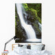 Hawaii, Maui, Foliage And Waterfall Along Hana Highway Wall Mural