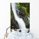 Hawaii, Maui, Foliage And Waterfall Along Hana Highway Wall Mural