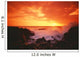 Hawaii, Big Island, Kona, Keahou, Sunset And Surf On Rocks Wall Mural