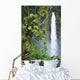 Hawaii, Big Island, Akaka Falls Surounded By Ti-Leafs And Greenery Wall Mural
