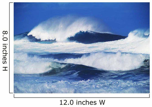 Big Waves, Stormy Water With Whitewash And Spray Wall Mural