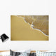 Close-Up Of Gentle Waves Washing Onto Sandy Tropical Beach Wall Mural