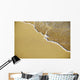 Close-Up Of Gentle Waves Washing Onto Sandy Tropical Beach Wall Mural