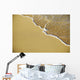 Close-Up Of Gentle Waves Washing Onto Sandy Tropical Beach Wall Mural
