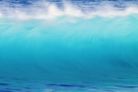 Blur Action Of Shoreline Waves Crashing Wall Mural