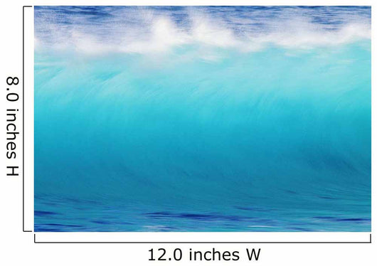 Blur Action Of Shoreline Waves Crashing Wall Mural
