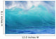 Turbulent Turquoise Wave With Windspray, Blurred Wall Mural