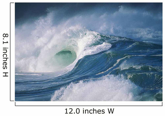 Turbulent Shorebreak Waves With Whitewash Wall Mural
