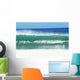 Shimmery Shorebreak Wave With Silver Waters In Foreground Wall Mural