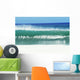 Shimmery Shorebreak Wave With Silver Waters In Foreground Wall Mural