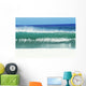 Shimmery Shorebreak Wave With Silver Waters In Foreground Wall Mural