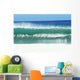 Shimmery Shorebreak Wave With Silver Waters In Foreground Wall Mural