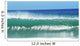 Shimmery Shorebreak Wave With Silver Waters In Foreground Wall Mural