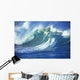 Stormy Ocean Wave Curling Over With Whitewash And A Barrel Forming Wall Mural