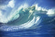 Stormy Ocean Wave Curling Over With Whitewash And A Barrel Forming Wall Mural